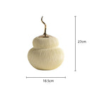 Axyaa Gourd Ceramic Vase Streak Artificial Hoist Airtight Flower Pot Storage Tank