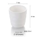 Axyaa Porcelain Style Melamine Tea Mugs, Thick Plastic Water Cup Kitchen Drinkware