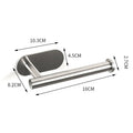 Axyaa Self Adhesive Stainless Steel Paper Holder for Kitchen Wall Storage