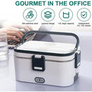 Axyaa Portable Electric Lunch Box Stainless Steel Lunchbox