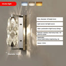 Axyaa Crystal LED Wall Lamp: Minimalist Luxury for Living Room & Bedroom
