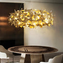 Axyaa Firefly Crystal Ceiling Chandelier: Modern Lighting Fixture for Home, Dining, and Hotel