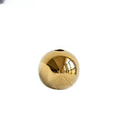 Golden Ball Ceramic Vase by Axyaa: Elegant Home Decor, Artistic Flower Pot, Hydroponic Art Ornament.