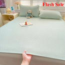 Axyaa Solid Color Ice Shredded Doudou Mat Three-Piece Set