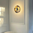 Axyaa Marble LED Wall Lamp - Silver Aluminium Sconce for Indoor Spaces
