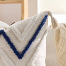 Axyaa Nordic Bohemian Tufted Tassel Throw Pillowcase, Geometric Pattern Cushion Cover