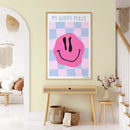 Axyaa Pink Floral Maximalist Art Poster - Modern Boho Print for Home Decor