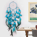 Colorful Feather Dream Catcher Tree of Life Pendant by Axyaa