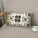 Axyaa Ethnic Floral Embroidered Canvas Cotton Pillow Cover 30x50cm