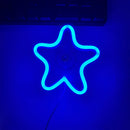 Axyaa Car Window Neon Lights Remote Control Flashing Heart Decorations Neon Party