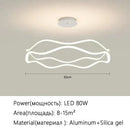 Axyaa Modern Minimalist LED Chandelier for Luxe Living Room & Bedroom