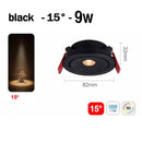 Axyaa Recessed LED COB Ceiling Downlight | Narrow Beam Angle Spotlight