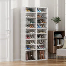 Axyaa Heavy Duty Shoe Storage Box Organizer for Entryway, 9 Tiers Stackable Cabinet