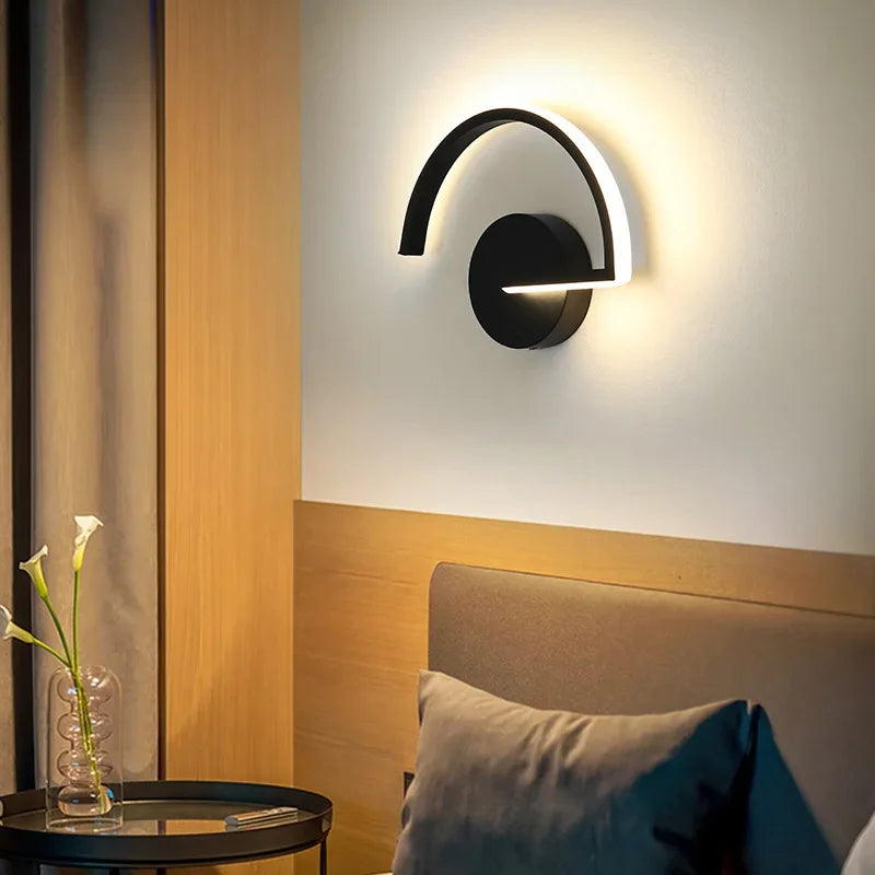 Axya LED Wall Lamp: Modern Bedroom Sconce for Home Decor Lighting