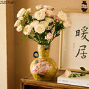 Ceramic Hydroponic Vase by Axyaa: Unique Single Ear Artistic Flower Vase Dried Flower Crafts