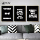 Inspirational Canvas Painting Wall Art with Motivational Quote Print by Axyaa