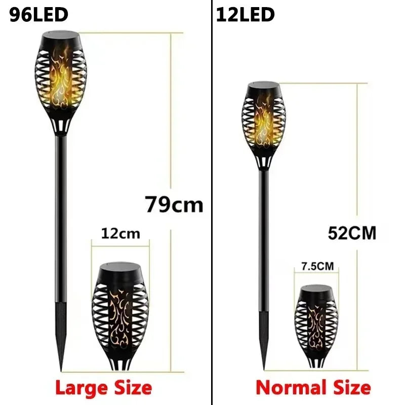 Axyaa Solar Flame Torch Light - Waterproof Outdoor Garden Decoration