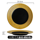 Axyaa Phnom Penh Ceramic Pasta Plate with Frosted Finish