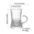 Axyaa Glass Coffee Cup Dish Set - Elegant European High-end Design