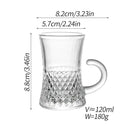 Axyaa Glass Coffee Cup Dish Set - Elegant European High-end Design