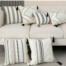 Axyaa Jacquard Embroidery Cotton Pillowcase Set - Boho Style, 45x45