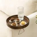 Axyaa Bamboo Dried Fruit Plate Tray & Modern Coffee Table