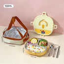 Axyaa Stainless Steel Bento Lunch Box Set - Microwave Safe, Sealed Compartments