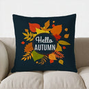 Axyaa Autumn Leaves Pattern Throw Pillow | Sofa Bedroom Car Pillow Cover