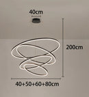 Axyaa Living Room LED Chandeliers Ceiling Lamp Hanging Lights