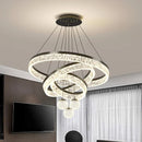 Axyaa Luxury Crystal Ceiling Chandelier LED Pendant Light for Living & Dining Room