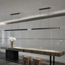 Axyaa Modern LED Ceiling Chandelier for Dining & Kitchen, Minimal Black/White Hanging Lamp