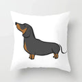 Axyaa Dachshund Cushion Cover 45x45cm Cute Dog Puppy Throw Pillow Cases