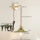 Axyaa Green Glass LED Wall Light - Nordic Modern Bedroom Living Room Lamp