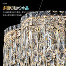 Axyaa Light Luxury Crystal Chandelier for Living Room, Dining Room, Study, and Bedroom