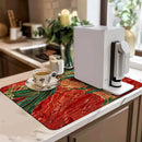 Axyaa Christmas Scales Absorbent Kitchen Mat