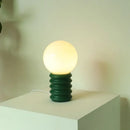 Axyaa Solid Wood Glass LED Bedroom Light - Nordic Design