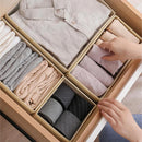 Axyaa Underwear Drawer Organizers Set of 3 - Foldable Storage Box for Wardrobe