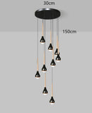 Axyaa Pendant Light: Modern LED Chandelier for Indoor Dining Room Lighting