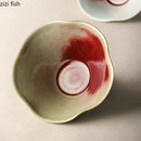 Axyaa Ceramic Flower Shape Plate Set for Molecular Cuisine Tableware