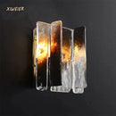 Axyaa Retro French Glass Wall Lamp for Stylish Bedroom Headboard Décor