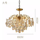 Axyaa Retro Crystal Chandelier: Luxury French Lighting for Bedroom, Dining Room & Living Room