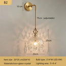 Axyaa Crystal Wall Lamp - Modern Medieval Luxury Glass Lights