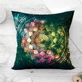 Axyaa Mandala Sun Moon Pillowcase: Bohemian Sofa Cushion Cover