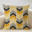 Axyaa Geometry Cushion Cover - 45x45cm Linen Pillow Case for Home Decor