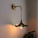Axyaa Japanese Glass Wall Light Fixture for Corridor and Living Room