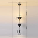 Axyaa Minimalist Conical Chandelier for Porch Bedroom & Living Room