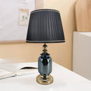 Axyaa Blue Glass LED Table Lamp with Minimalist Design