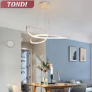 Axyaa LED Clover Flower Chandelier for Living Room Dining Room Bedroom Lighting