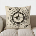 Axyaa Camping Rules Cushion Cover: Nap, Smile, Eat S'Mores & Relax Pattern