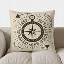 Axyaa Camping Rules Cushion Cover: Nap, Smile, Eat S'Mores & Relax Pattern